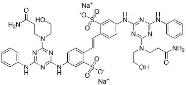 disodium 4,4'-bis[[4-anilino-6-[(2-carbamoylethyl)(2-hydroxyethyl)amino]-1,3,5,-triazin-2-yl]amino]stilbene-2,2'-disulphonate CAS NO 27344-06-5