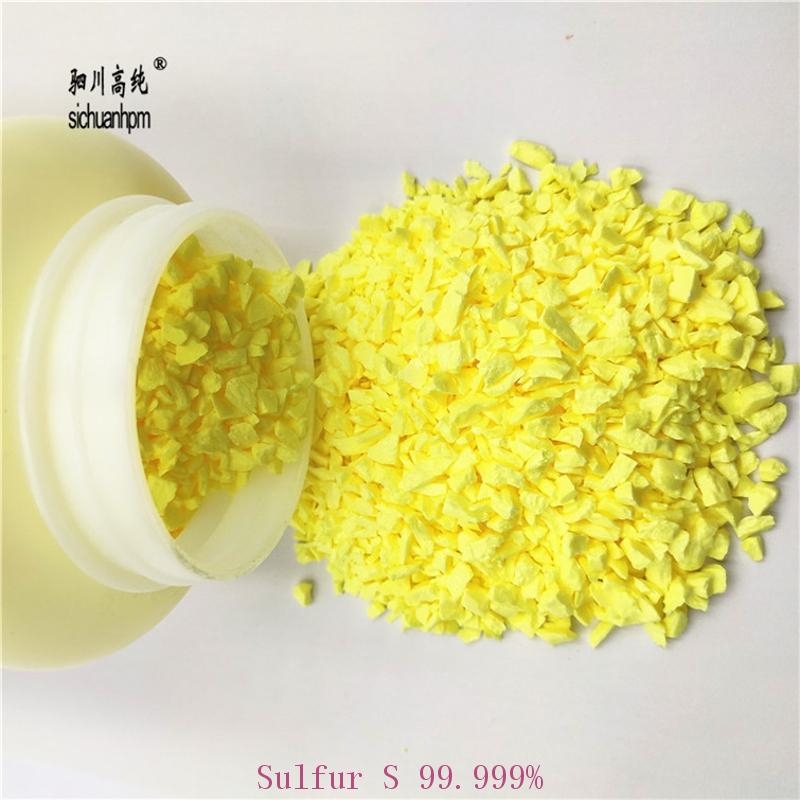 wholesale high pure Sulfur S 99.999% chemical basic material CAS#:7704-34-9 99.999% yellow  schpm