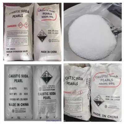 Caustic soda pearls flakes Sodium hydroxide 99% factory price  Sodium Hydroxide hblikes